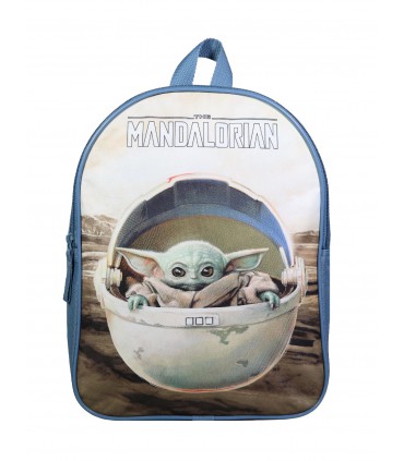 BAGTROTTER Sac à dos gouter maternelle 31 cm Baby Yoda Disney Star Wars / The Mandalorian Beige