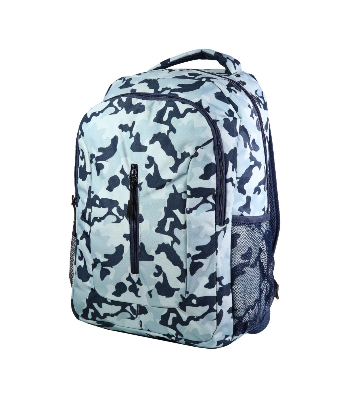 Set de sac à dos, sac gym et trousse Bagtrotter Bleu Camouflage
