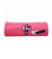 Trousse scolaire ronde Minnie Rose Noeud