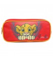 Trousse scolaire rectangulaire Disney Le Roi Lion Simba Rouge