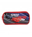 Trousse scolaire rectangulaire Disney Cars Rouge Bagtrotter