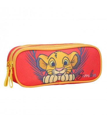 Trousse scolaire Disney Le Roi Lion Rouge 2 compartiments
